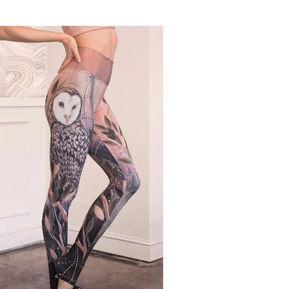 Eagle Rock Werkshop Owls - Athleisure Leggings XS brand new